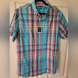 Club Room Never Used Men's Blue Plaid Shirt